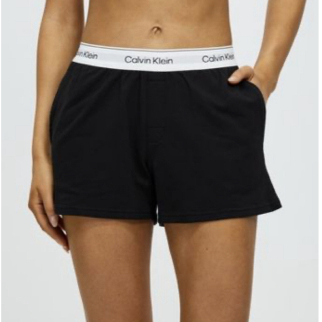 Calvin Klein(カルバンクライン)のCalvin Klein カルバンクライン ルームウェア ショートパンツ 黒  レディースのルームウェア/パジャマ(ルームウェア)の商品写真