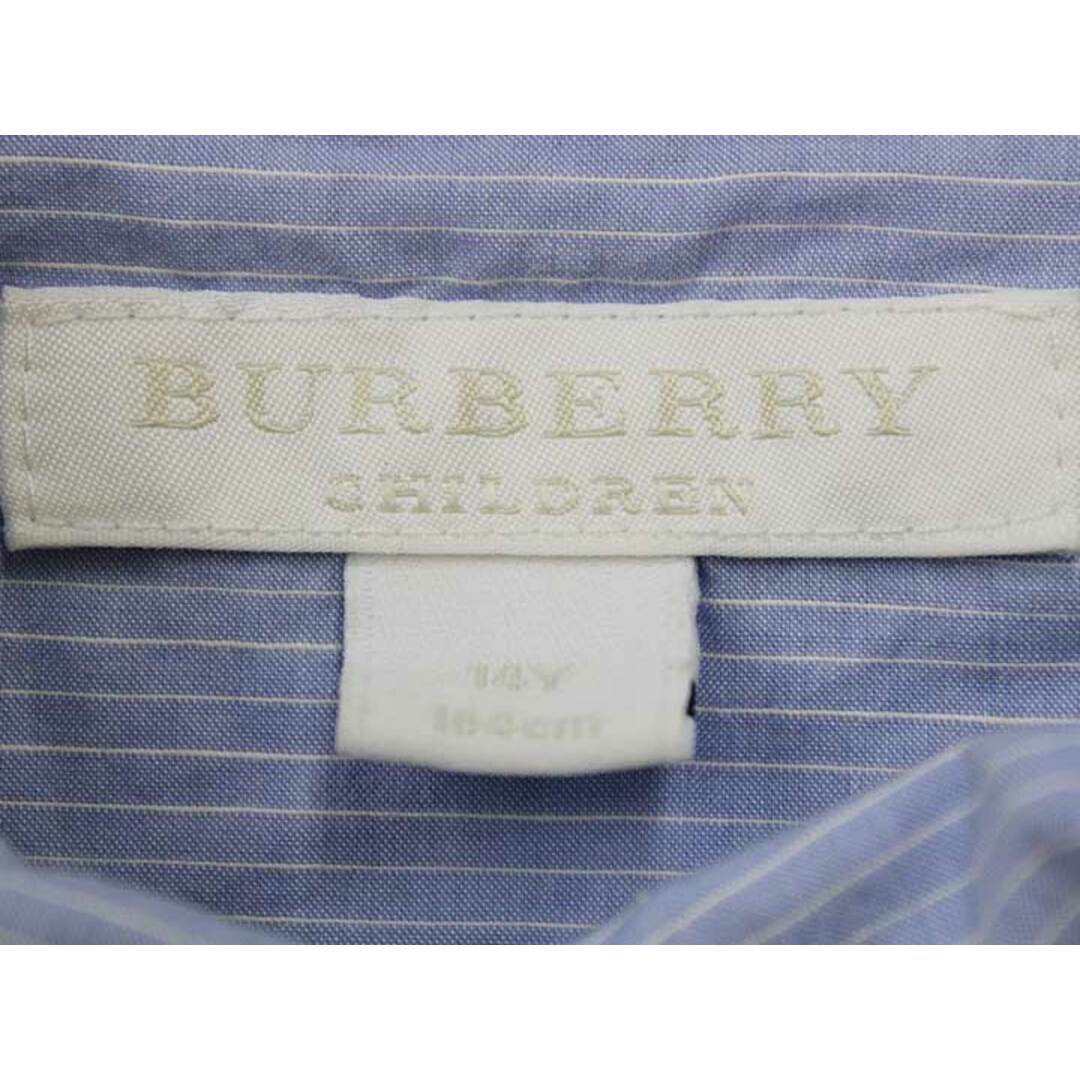 BURBERRY(バーバリー)の【春物 新入荷!】▼バーバリー/BURBERRY▼164cm(14Y) 長袖ワンピース 水色×白 【中古】  子供服 キッズ ジュニア 女の子 春 onepi 813042 キッズ/ベビー/マタニティのキッズ服女の子用(90cm~)(ワンピース)の商品写真