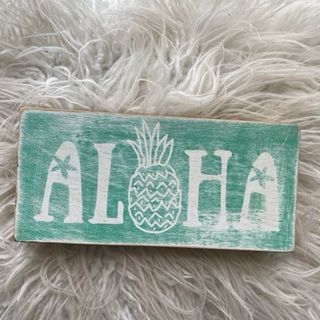 Aloha ハワイ　プレート　ハワイ土産(置物)