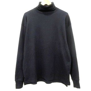 フィグベル(PHIGVEL)のフィグベル 22AW タートルネック トップ カシミヤ混 ニット 1 ネイビー(ニット/セーター)