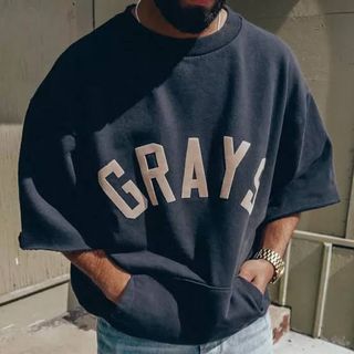 フィアオブゴッド(FEAR OF GOD)のFEAR OF GOD スウェット Tシャツ GRAYS 7 新品 正規品 M(スウェット)