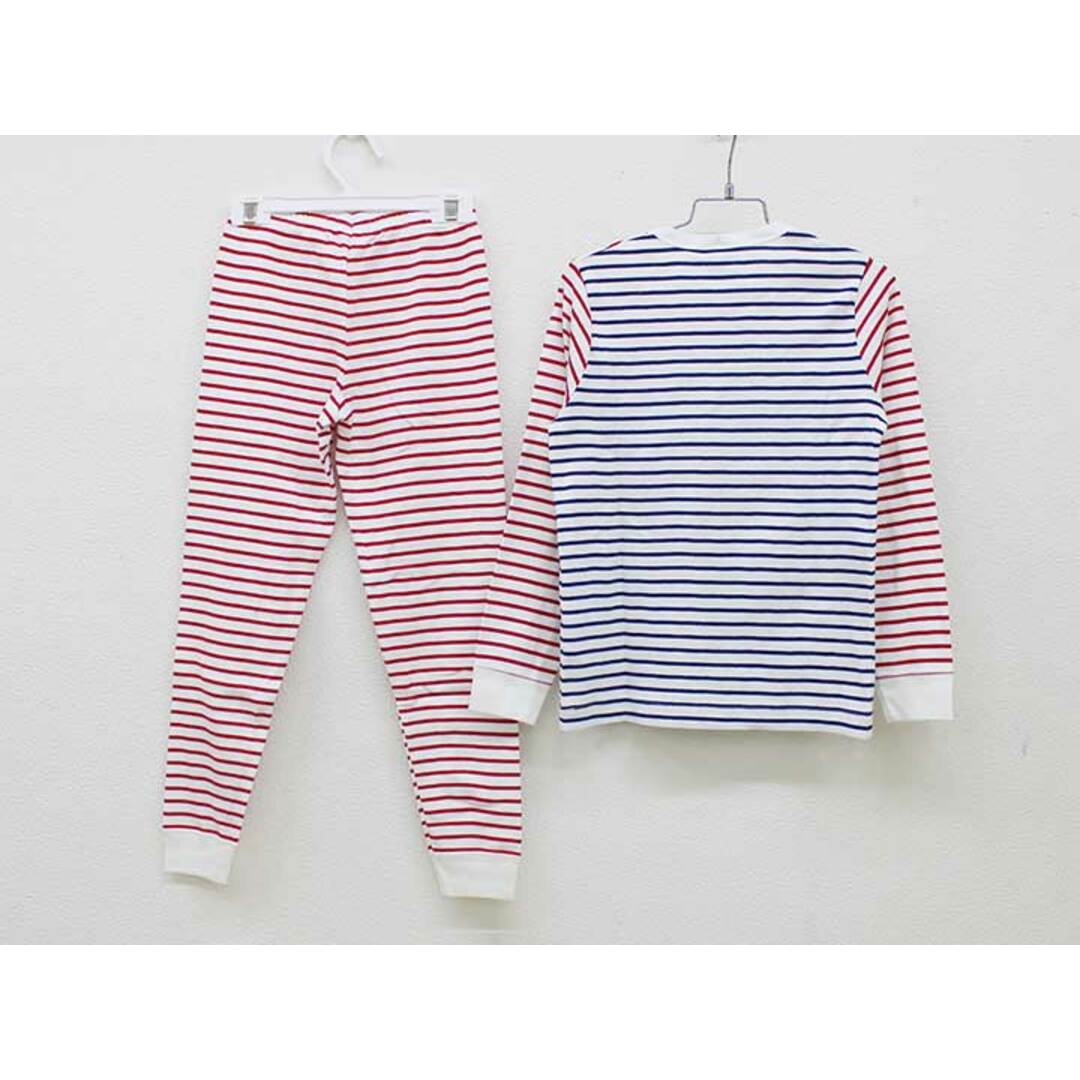 PETIT BATEAU(プチバトー)の【新入荷!】新品 未使用品〔プチバトー/PETIT BATEAU〕128cm 長袖パジャマ 白×赤×紺【ネット限定】子供 キッズ kids 男の子 女の子 春 childcare 513042 キッズ/ベビー/マタニティのベビー服(~85cm)(パジャマ)の商品写真