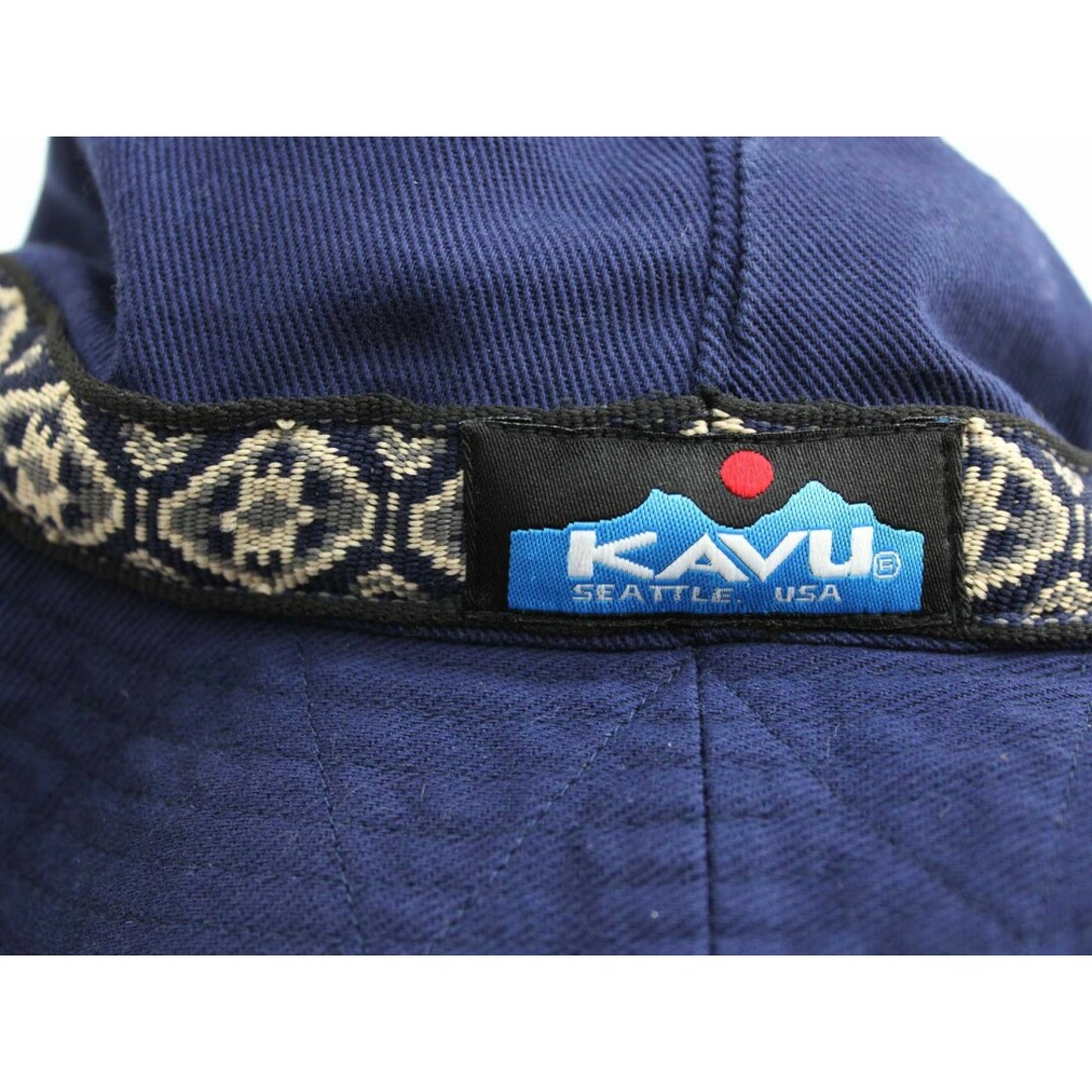 KAVU(カブー)の【春物 新入荷!】◇カブー/KAVU◇56cm ハット/帽子 紺×ベージュ アウトドア キャンプ ピクニック 日よけ 熱中症対策【中古】子供 キッズ kids ジュニア 男の子 女の子 春夏秋 bagetc 413042 キッズ/ベビー/マタニティのこども用ファッション小物(帽子)の商品写真