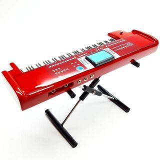 ドール用ミニチュアキーボード赤色。ミニチュア楽器 (模型/プラモデル)