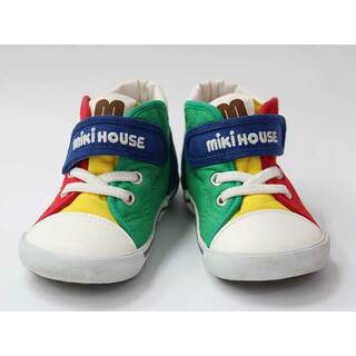 mikihouse - 【新入荷!】▼ミキハウス/MIKIHOUSE▼14.5cm シューズ/靴 白×赤×青×緑 【中古】 子服 キッズ  男の子 春夏秋冬 shoes 513042