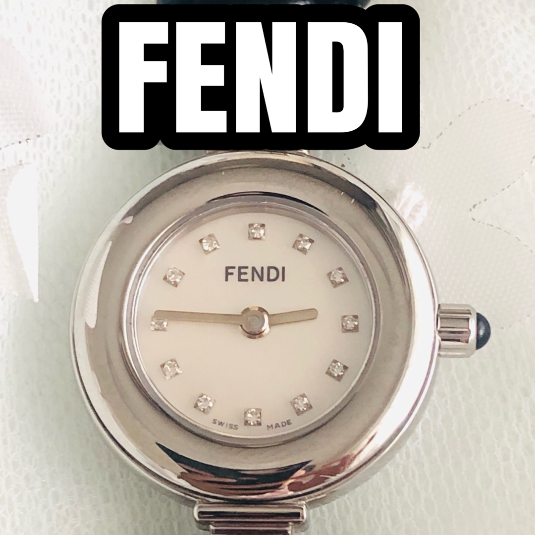 FENDI(フェンディ)のFENDI フェンディ 腕時計 320L シェル 12P ダイヤ レディースのファッション小物(腕時計)の商品写真