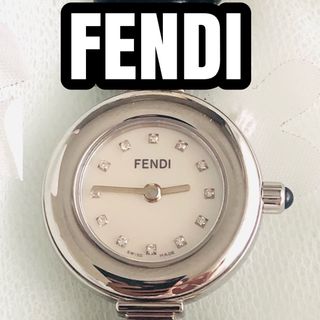 フェンディ(FENDI)のFENDI フェンディ 腕時計 320L シェル 12P ダイヤ(腕時計)