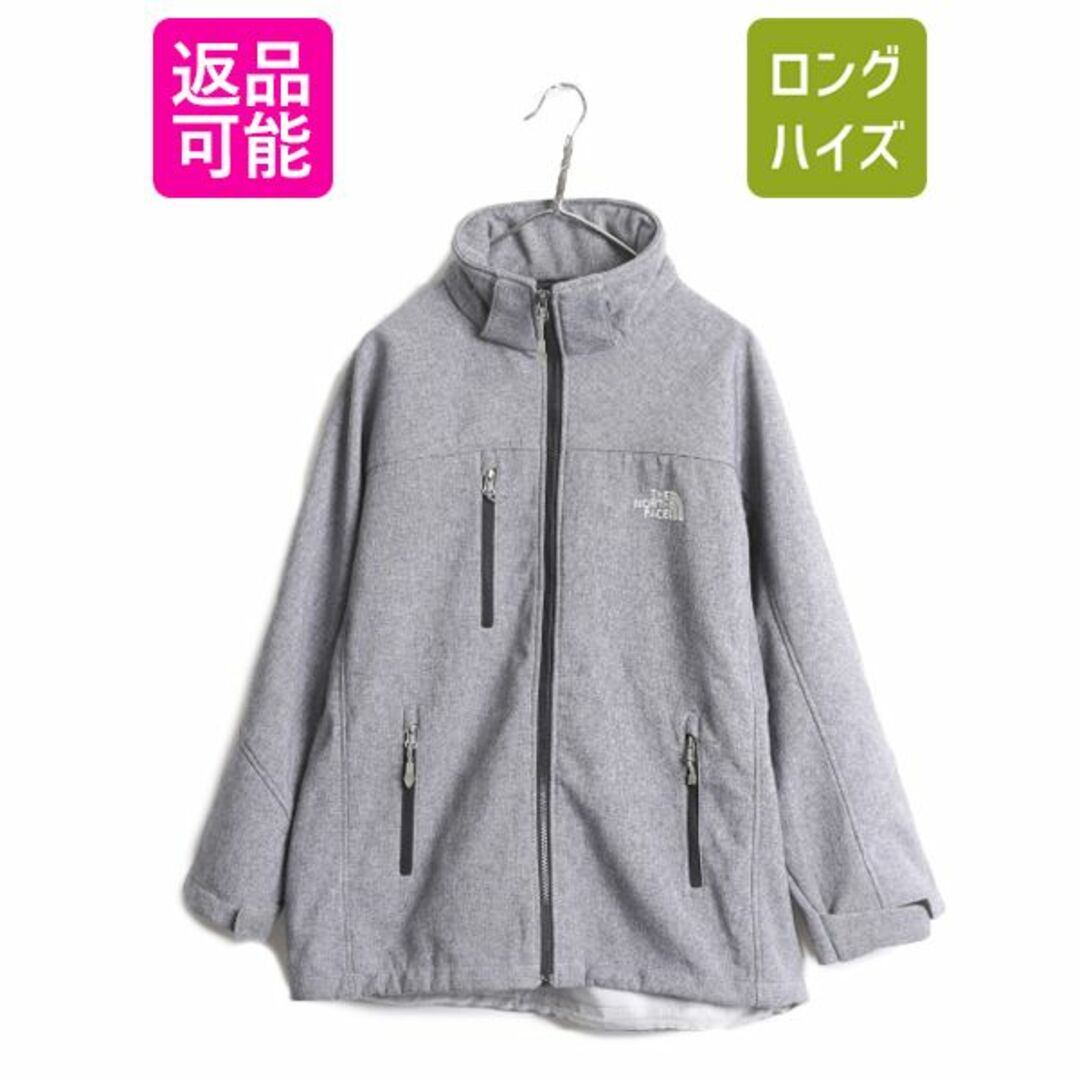 THE NORTH FACE(ザノースフェイス)のノースフェイス ソフトシェル ジャケット レディース XL メンズ L 程 古着 The North face FLIGHT SERIES アウトドア 裏 フリース ブルゾン レディースのジャケット/アウター(ブルゾン)の商品写真