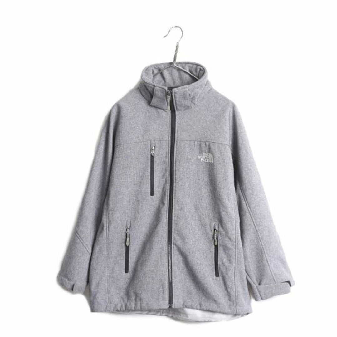 THE NORTH FACE(ザノースフェイス)のノースフェイス ソフトシェル ジャケット レディース XL メンズ L 程 古着 The North face FLIGHT SERIES アウトドア 裏 フリース ブルゾン レディースのジャケット/アウター(ブルゾン)の商品写真