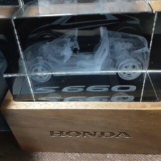 ホンダ(ホンダ)のHONDA S660 3Dクリスタル 置物(置物)