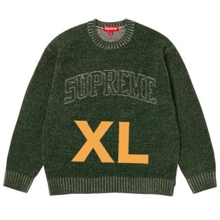 シュプリーム(Supreme)の【XL】Supreme Contrast Arc Sweater Olive (ニット/セーター)