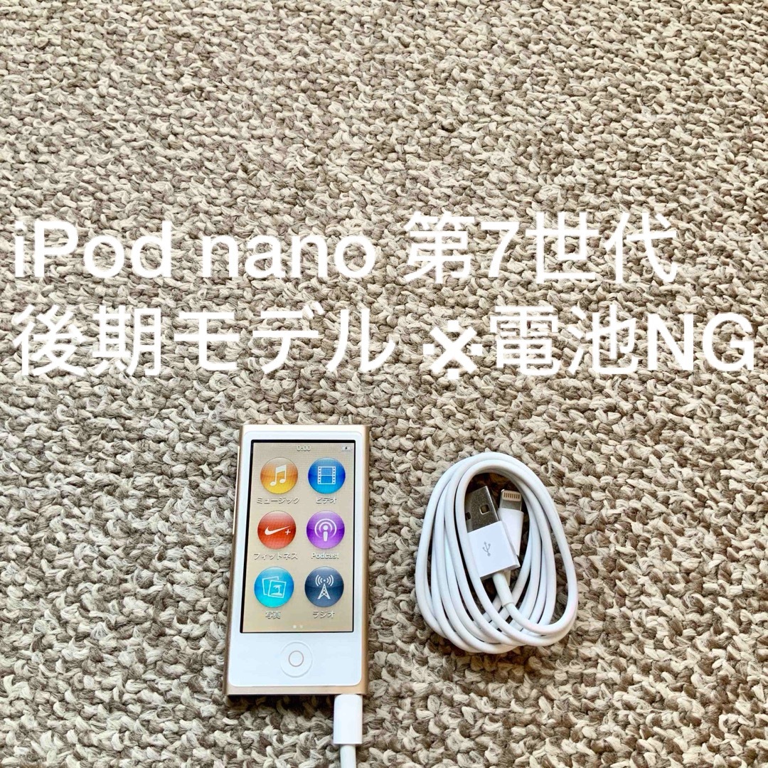 iPod(アイポッド)のiPod nano 第7世代 16GB Apple アップル アイポッド 本体o スマホ/家電/カメラのオーディオ機器(ポータブルプレーヤー)の商品写真