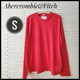 アバクロンビーアンドフィッチ(Abercrombie&Fitch)のアバクロンビーフィッチ　Abercrombie&Fitch　Tシャツ　S　赤(Tシャツ/カットソー(七分/長袖))