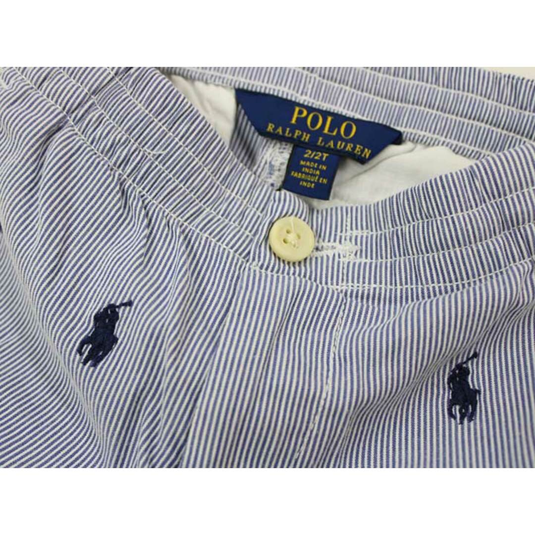 Ralph Lauren(ラルフローレン)の【春夏物 新入荷!】▽ラルフローレン/Ralph Lauren▽90cm ハーフパンツ/ショートパンツ/半ズボン/短パン 紺×白【中古】子供服 キッズ kids ベビー服 baby 男の子 春夏 bottoms 713042 キッズ/ベビー/マタニティのベビー服(~85cm)(パンツ)の商品写真