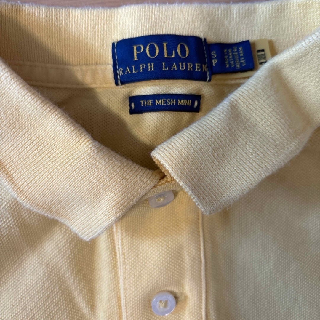 POLO RALPH LAUREN(ポロラルフローレン)のラルフローレン  ポロシャツワンピース　イエロー レディースのワンピース(ミニワンピース)の商品写真