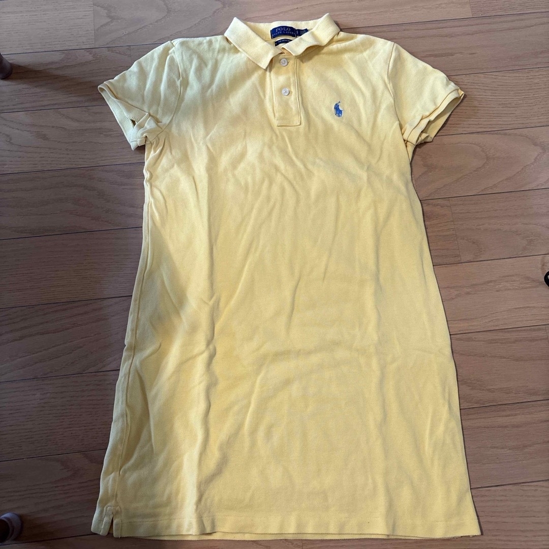 POLO RALPH LAUREN - ラルフローレン ポロシャツワンピース イエローの POLO RALPH LAUREN - ラルフローレン ポロシャツワンピース イエローの
