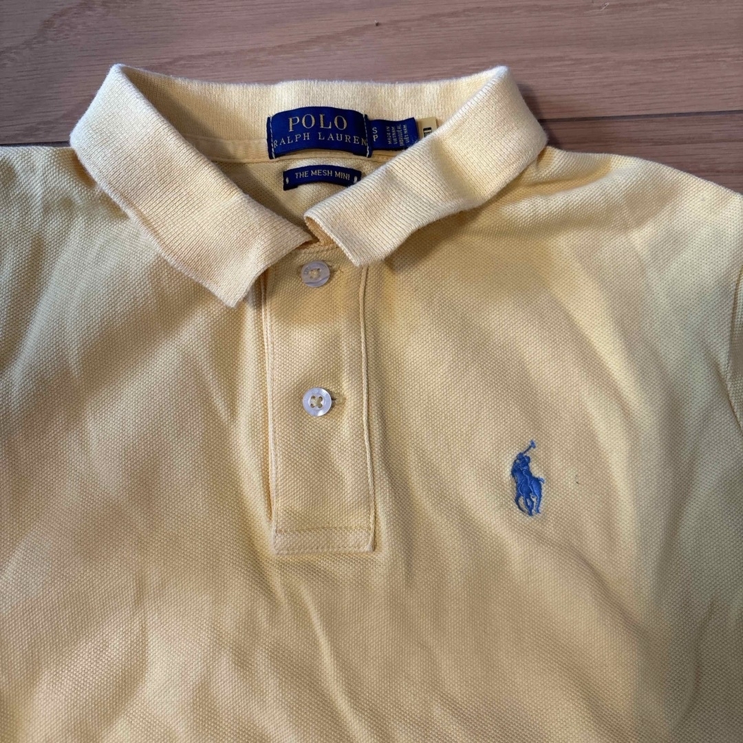 POLO RALPH LAUREN(ポロラルフローレン)のラルフローレン  ポロシャツワンピース　イエロー レディースのワンピース(ミニワンピース)の商品写真