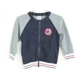 PETIT BATEAU - 【春物 新入荷】†プチバトー/PETIT BATEAU†86cm(24M) ジャンパー/ブルゾン/アウター 紺 【中古】子供服 キッズ kids ベビー服 baby 男の子 女の子 春秋 otr 513042