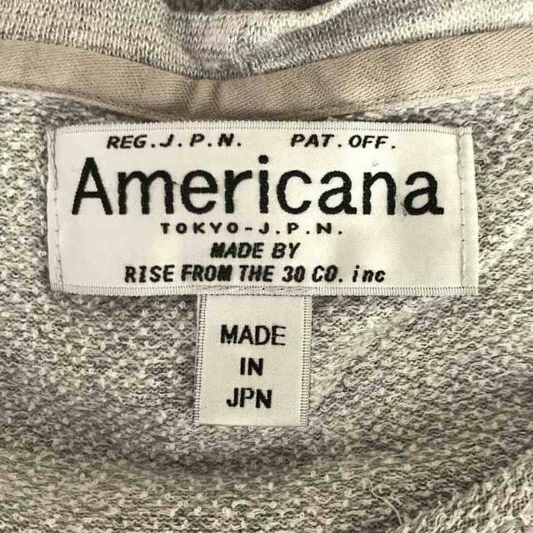 AMERICANA(アメリカーナ)のAmericana / アメリカーナ | スウェット プリント ポケット Tシャツ | F | グレー | レディース レディースのトップス(Tシャツ(半袖/袖なし))の商品写真