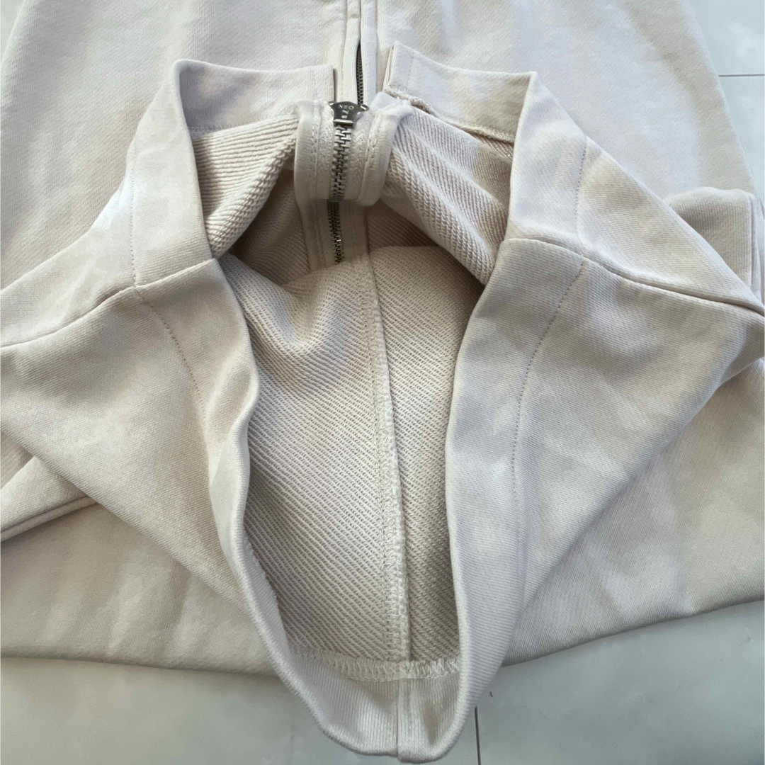 ZARA(ザラ)のザラZARA スウェット トレーナー ロングスカート ベージュ スリット入り 白 レディースのスカート(ロングスカート)の商品写真