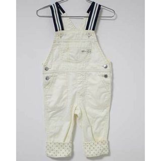 【春物 新入荷!】〓ニットプランナー/KP/ケーピー〓90m  オーバーオール 白系【中古】 子供服 キッズ kids ベビー baby 女の子 春夏 513042