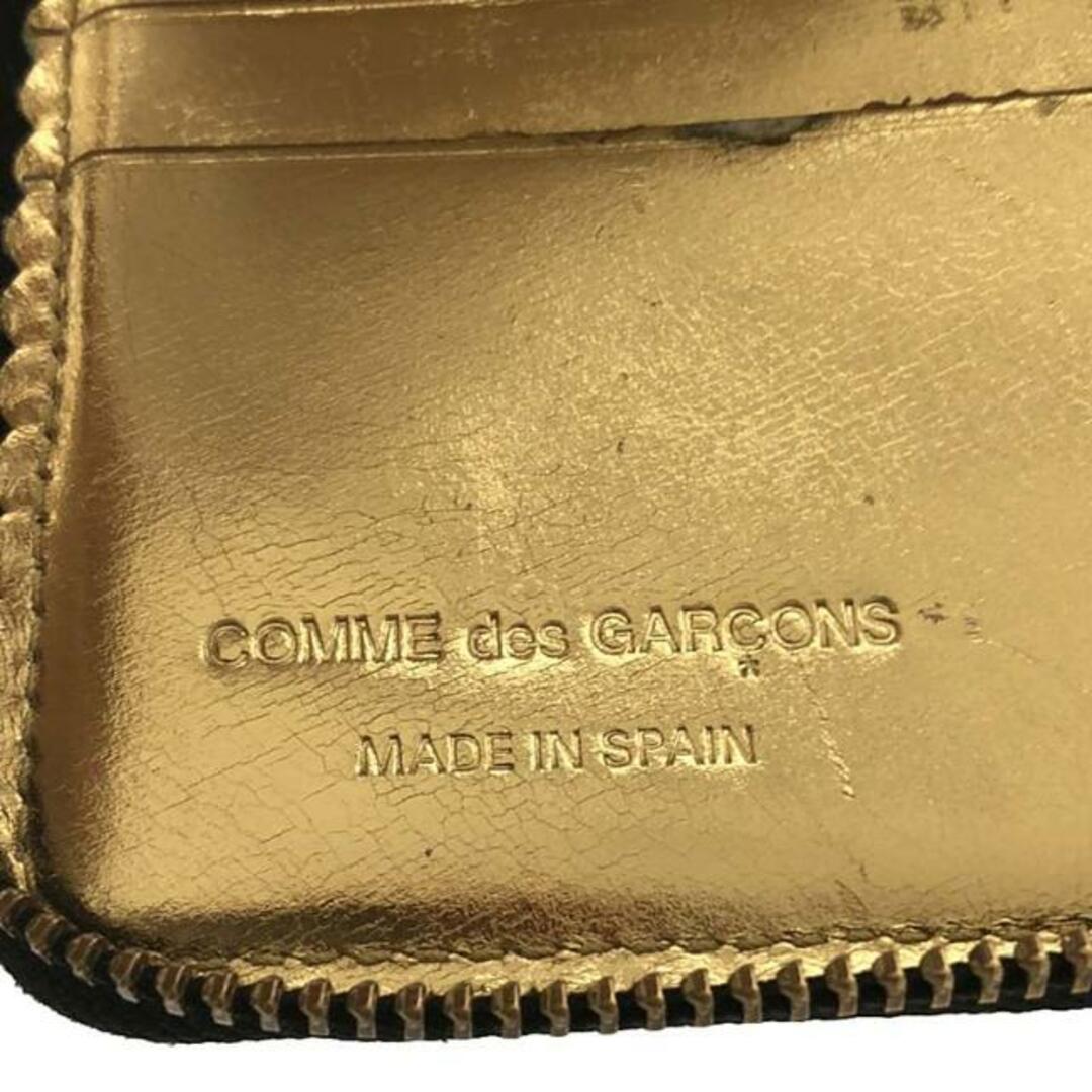 COMME des GARCONS(コムデギャルソン)のCOMME des GARCONS / コムデギャルソン | MIRROR INSIDE ZIP WALLET / レザー ジップ コンパクト ウォレット 財布 | ブラック | レディース レディースのファッション小物(財布)の商品写真