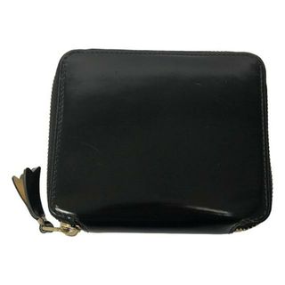 コムデギャルソン(COMME des GARCONS)のCOMME des GARCONS / コムデギャルソン | MIRROR INSIDE ZIP WALLET / レザー ジップ コンパクト ウォレット 財布 | ブラック | レディース(財布)