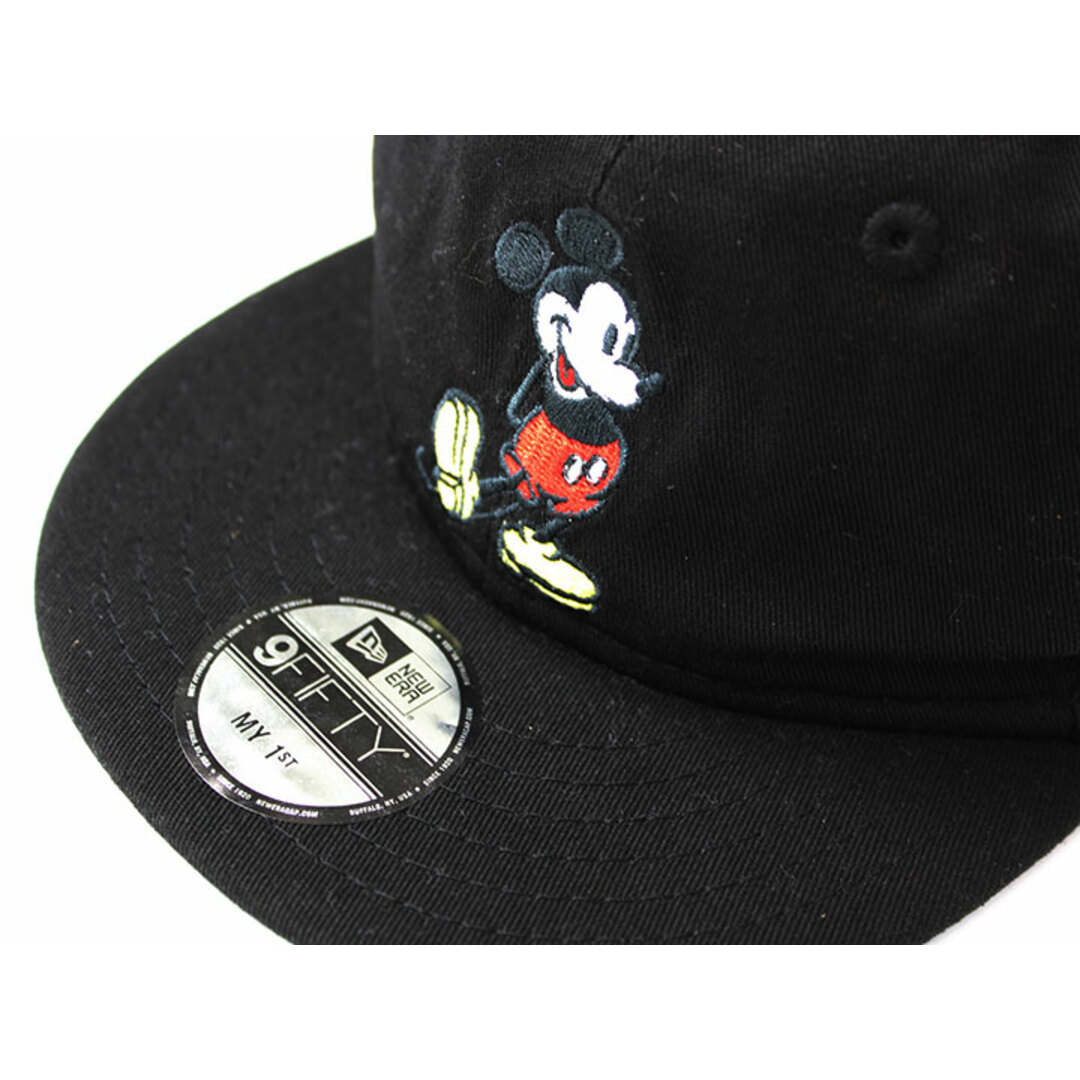 NEW ERA(ニューエラー)の【春物 新入荷!】▲ニューエラ/NEW ERA▲48.3-50.1cm キャップ/帽子 黒 ディズニー/ミッキーマウスコラボ 日よけ 紫外線対策【中古】子供 キッズ kids ベビー baby 男の子 女の子 春夏秋冬 bagetc 313042 キッズ/ベビー/マタニティのこども用ファッション小物(帽子)の商品写真