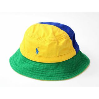 Ralph Lauren - 【春物 新入荷!】▲ラルフローレン/Ralph Lauren▲48cm(12M-24M) バケツハット/帽子 黄×青×緑 お散歩 ピクニック ハイキング 日よけ【中古】子供 キッズ kids ベビー baby 男の子 春夏秋 bagetc 313042