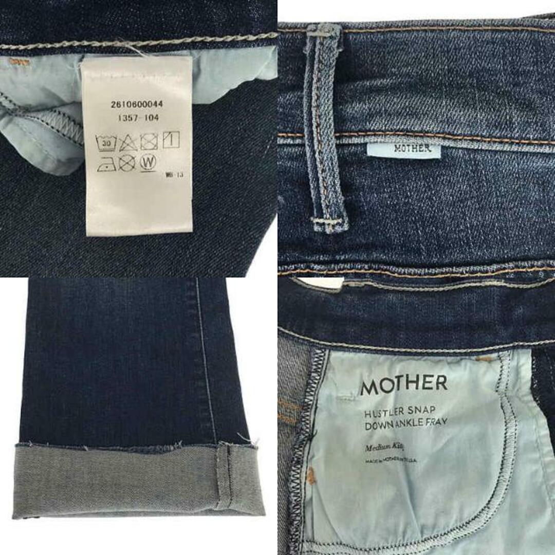 mother(マザー)のMOTHER / マザー | HUSTLER SNAP DOWN ANKLE FRAY / カットオフ デニムパンツ | 25 | インディゴ | レディース レディースのパンツ(その他)の商品写真