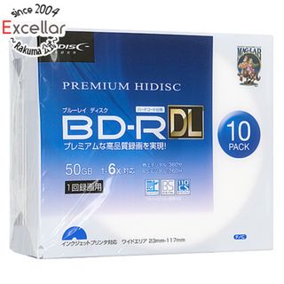 【新品訳あり(箱きず・やぶれ)】 HI-DISC　PREMIUM HIDISC BD-R DL 6倍速 10枚組　HDVBR50RP10SC(その他)