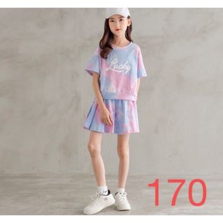 KSEA107キッズ 子供服 セットアップ 半袖 ゆったり 夏 可愛い 女の子(Tシャツ/カットソー)