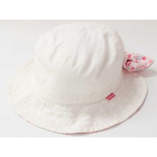 ミキハウス(mikihouse)の【春物 新入荷!】◇ミキハウス/mikihouse◇46-48cm ハット/帽子 白×ピンク【中古】子供 キッズ kids ベビー baby 女の子 春夏 bagetc 613042(帽子)