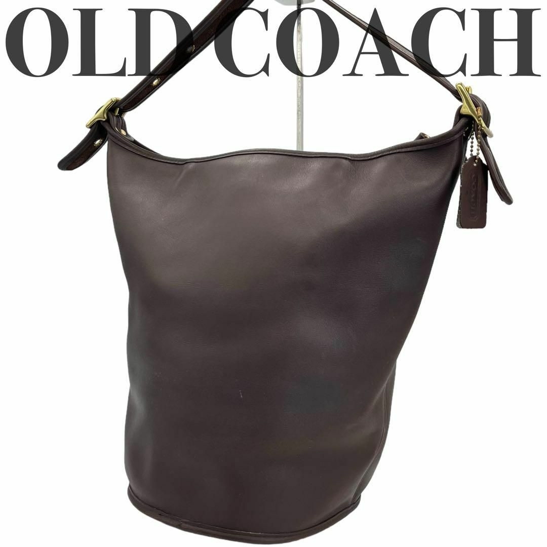 COACH(コーチ)の【美品】オールドコーチ トートバッグ レザー 本革 肩掛け ブラウン 大容量 レディースのバッグ(トートバッグ)の商品写真