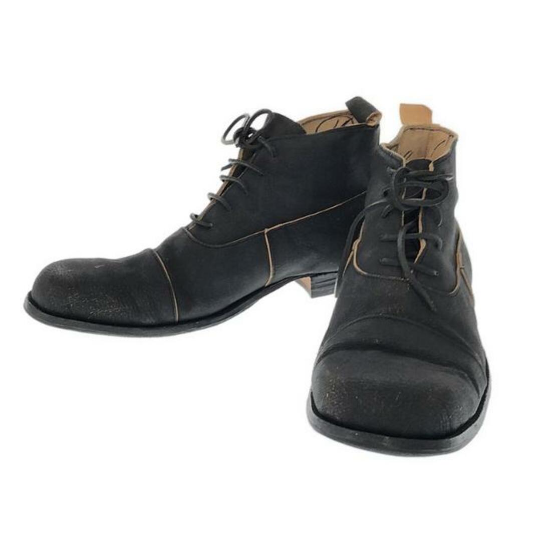 Paul Harnden(ポールハーデン)の【美品】  Paul Harnden / ポールハーデン | PH7 Balmoral Boot / レザー バルモラル ブーツ | 8 | Black X | メンズ メンズの靴/シューズ(ブーツ)の商品写真