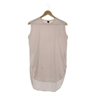 エイトン(ATON)のATON / エイトン | ROUND HEM TANK TOP / クルーネック スリット ロングタンクトップ | 2 | ピンク | レディース(タンクトップ)