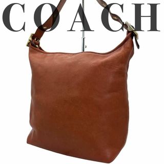 コーチ(COACH)の【良品】オールドコーチ ショルダーバッグ レザー 本革 斜め掛け バケツ型(ショルダーバッグ)