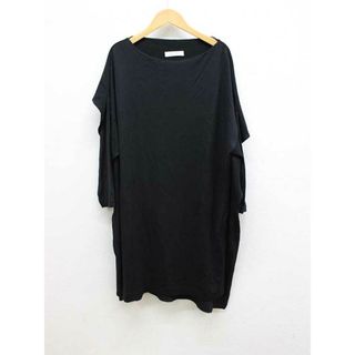 アドーア(ADORE)の【春物新入荷】■ADORE/アドーア■ウールチュニックワンピース/長袖/ミディ丈 ブラック/黒 レディース 38【中古】 春秋 313042(その他)