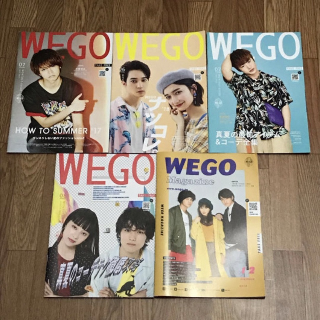 WEGO(ウィゴー)のWEGOマンスリーガイド WEGOマガジン 5冊 エンタメ/ホビーの雑誌(ファッション)の商品写真