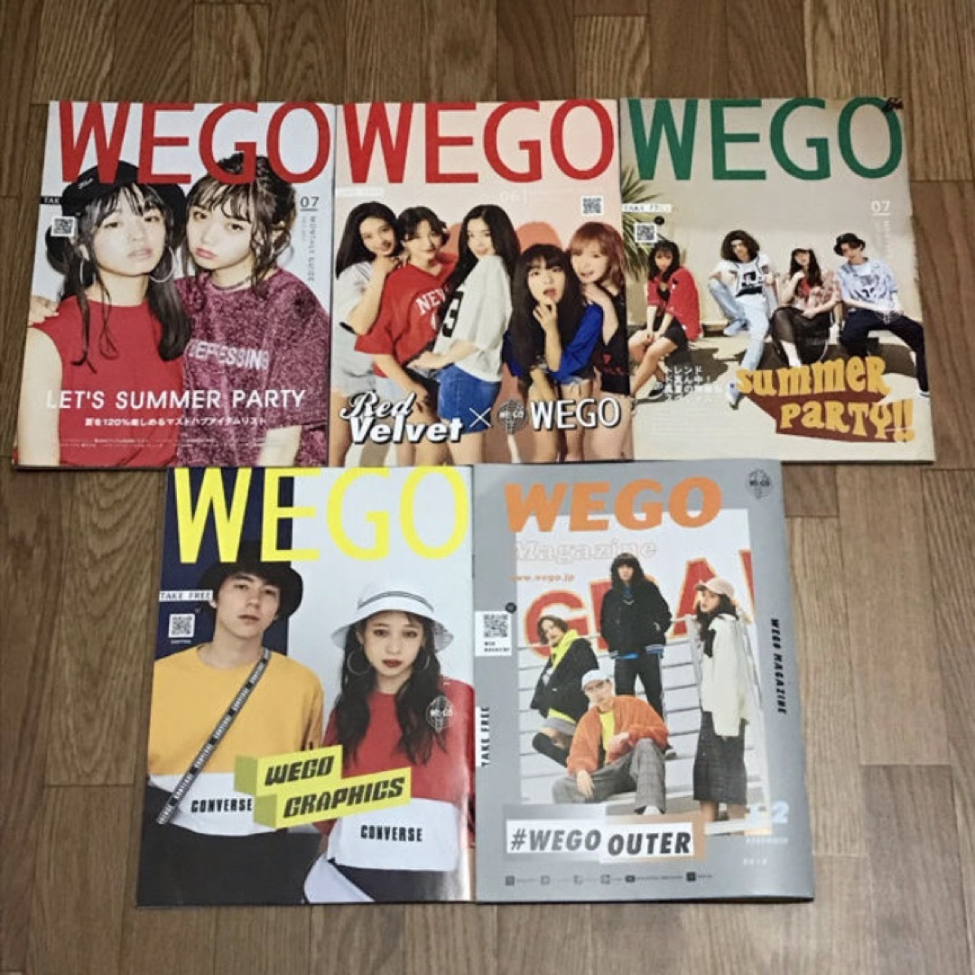 WEGO(ウィゴー)のWEGOマンスリーガイド WEGOマガジン 5冊 エンタメ/ホビーの雑誌(ファッション)の商品写真