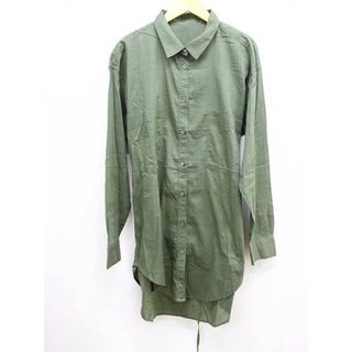 フレディ(fredy)の【春物 新入荷】‡FREDY/フレディ‡ロングシャツチュニック/長袖 カーキ レディース M【中古】春夏 713042(チュニック)