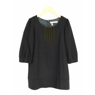 レイビームス(Ray BEAMS)の【春秋物 新入荷】●The way of Chic Ray BEAMS/ザウェイオブチックレイビームス●七分袖プルオーバー/チュニック/クルーネック ネイビー/紺 レディース 【中古】春秋 513042(チュニック)