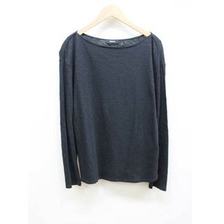 【春物新入荷】■theory/セオリー■MINASOLA/コットンカットソー/長袖 ブラック/黒 レディース S【中古】春夏 513042