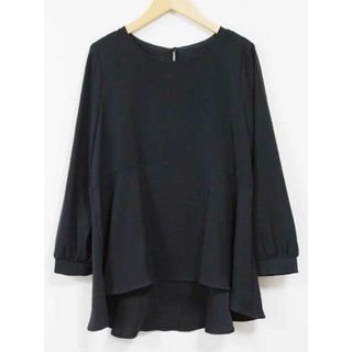 ノーリーズ(NOLLEY'S)の【新入荷】☆NOLLEY'S/ノーリーズ☆ブラウスプルオーバー/シャツ/ブラウス/プルオーバー/バックロング/無地/長袖 ブラック/黒 レディース 36【中古】春夏秋冬 513042(シャツ/ブラウス(半袖/袖なし))