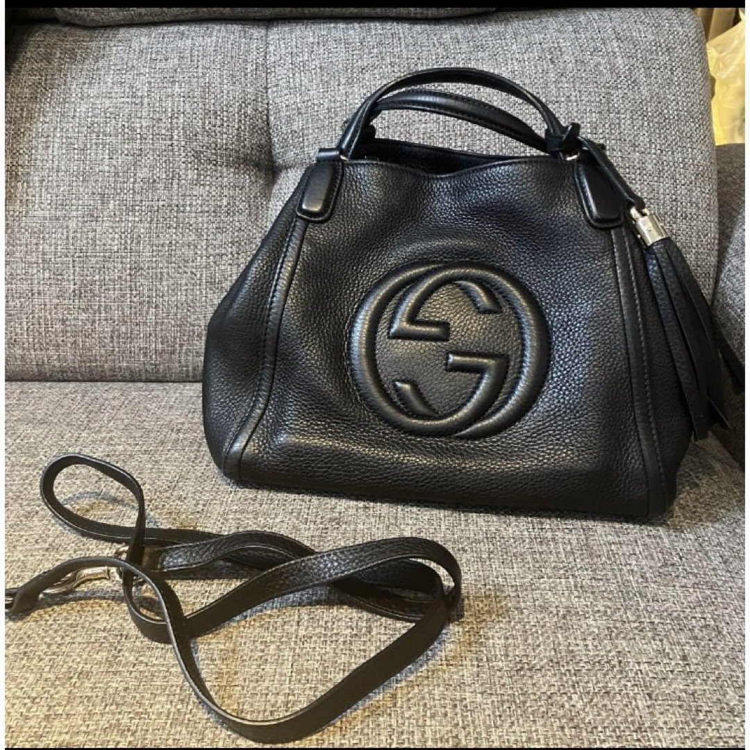 Gucci(グッチ)のグッチ ソーホー インターロッキングG ハンドバッグ  レディースのバッグ(ハンドバッグ)の商品写真