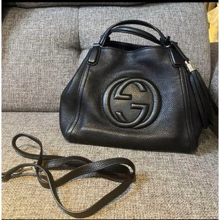 グッチ(Gucci)のグッチ ソーホー インターロッキングG ハンドバッグ (ハンドバッグ)