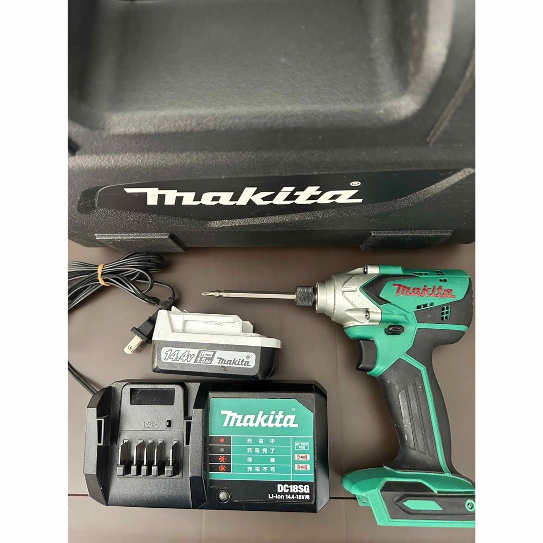 Makita(マキタ)のマキタ　14.4V充電式インパクト　ドライバー　セット DIY 自動車/バイクのバイク(工具)の商品写真