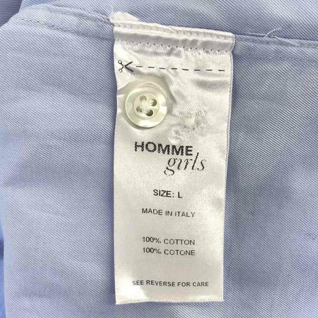 HOMME girls / オム ガールズ | クロップドコットンシャツ | L HOMME girls / オム ガールズ | クロップドコットンシャツ | L