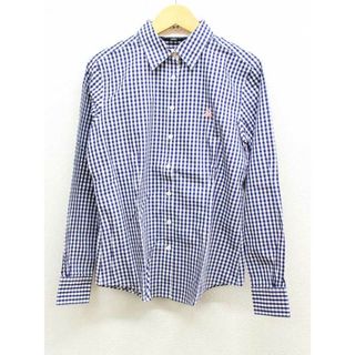 Brooks Brothers - 【春物 新入荷】‡BROOKS BROTHERS/ブルックスブラザーズ‡ギンガムチェックシャツ/長袖 ネイビー×ホワイト/紺×白 レディース 0 【中古】春夏 913042