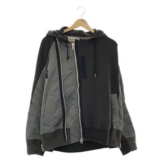 サカイ(sacai)の【美品】  sacai / サカイ | 2023AW | Sponge Sweat Blouson / 異素材 再構築 スウェット ブルゾン ジャケット | 2 | グレー | メンズ(その他)